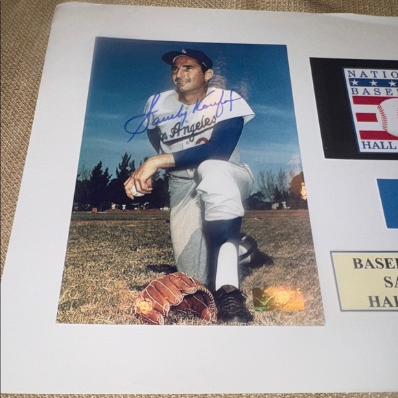 Sandy Koufax Signed “Baseball Immortal” 8x10 Photo COA - Picture 2 of 3
